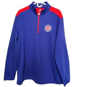 Chicago Cubs 1/4 Zip Pullover Fleece Sweater. XL.